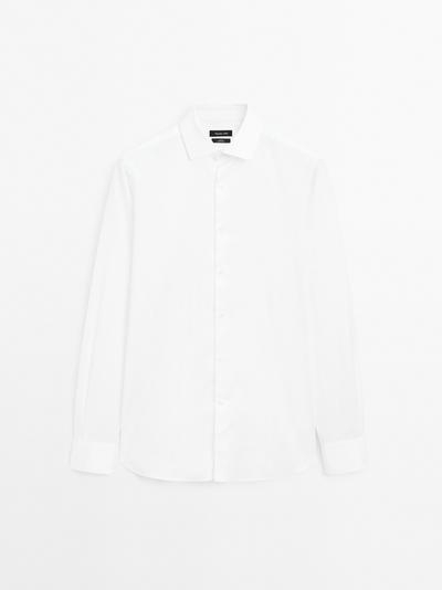 Massimo Dutti Рубашка из 100% хлопка с узким кроем