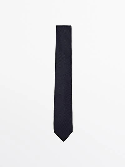Галстук из 100% шелка с микротекстурой