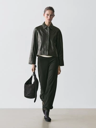 Куртка из кожи натурального мериноса- Заказать в России