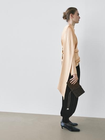 Massimo Dutti Бархатные брюки-саруэль - STUDIO