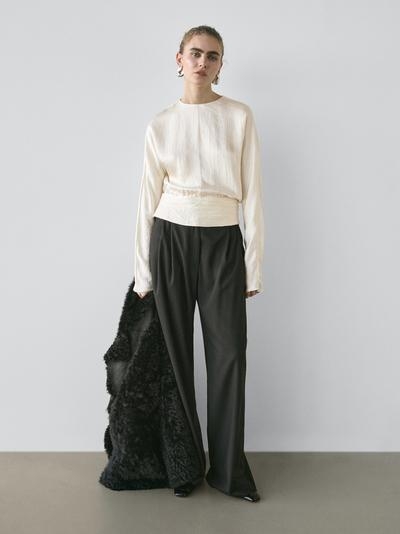 Massimo Dutti Блузка с собранными деталями - STUDIO