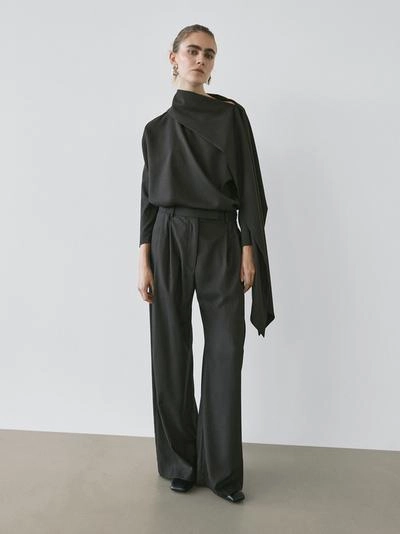 Блузка в полоску с деталью плаща - STUDIO- Заказать в России