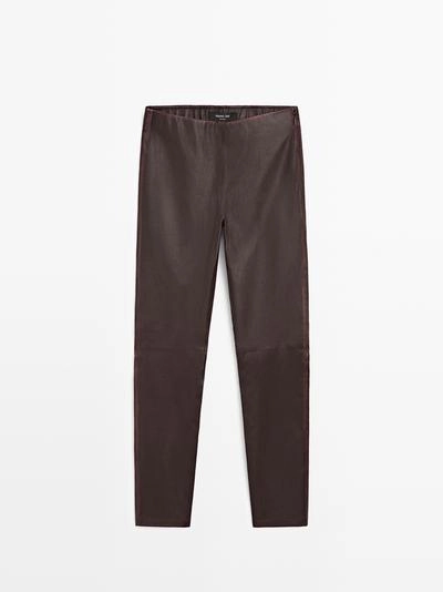 Кожаные леггинсы NAPPA