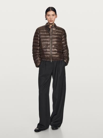 Massimo Dutti Пуховик-бомбер с водоотталкивающей отделкой