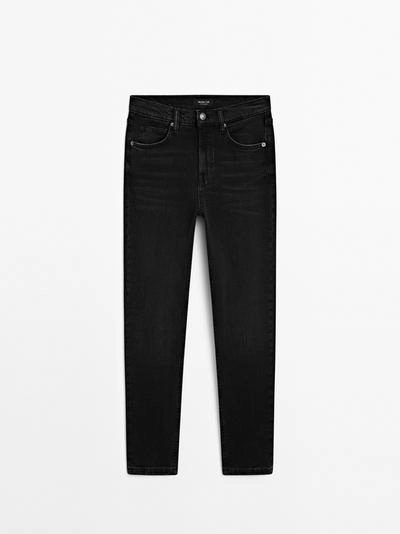 Джинсы MID-RISE CROPPED SLIM FIT- Заказать в России