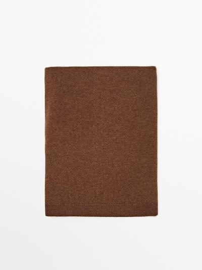 Massimo Dutti Шарф из мягкой шерстяной смеси