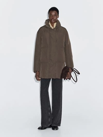 Пуховик с квадратным стежком 80% пух - 20% перо, водоотталкивающий