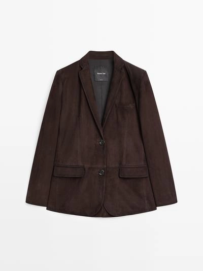 Замшевый блейзер- Заказать в России