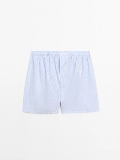 100% хлопковые полосатые боксеры- Заказать в России