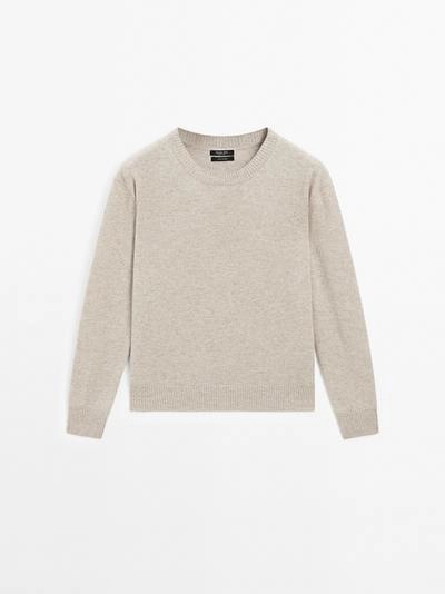 Свитер с круглым вырезом из 100% кашемира- Заказать в России