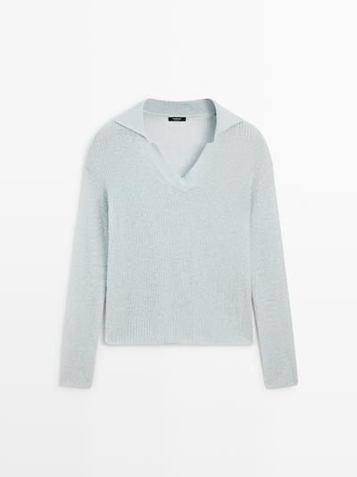 Massimo Dutti Водолазка-поло из альпакиевой смеси
