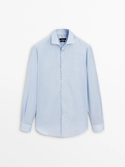 Рубашка в полоску, сидячая по фигуре- Заказать в России