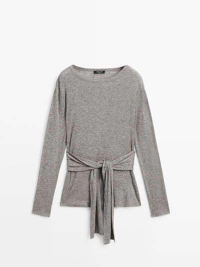 Футболка с деталями банта