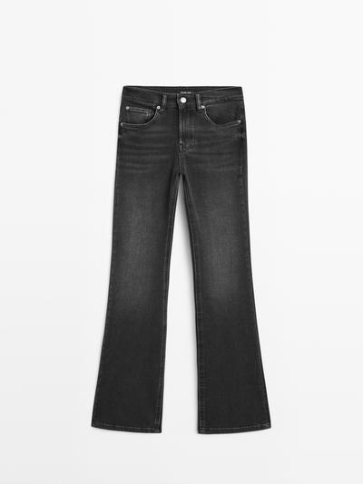 Massimo Dutti Джинсы с высокой талией и расклешенными штанинами купить с доставкой.