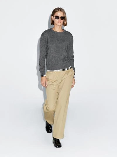 Свитер из шерсти с круглым вырезом- Заказать в России