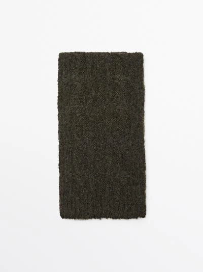 Плед из альпаки с косами- Заказать в России