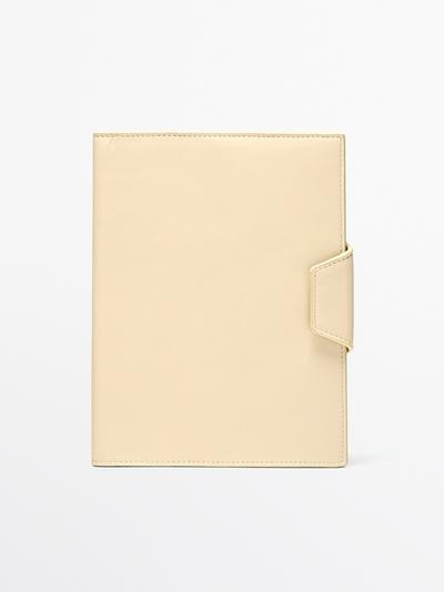 Massimo Dutti Обложка для блокнота из натуральной кожи NAPPA