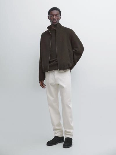 Пиджак из шерстяной смеси с высоким воротником- Заказать в России