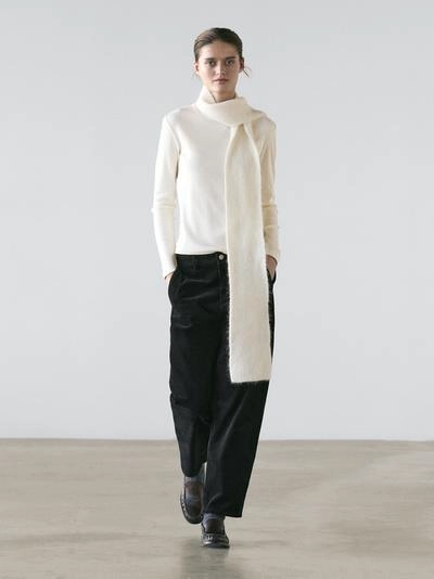 Водолазка с длинным рукавом из меланжевого трикотажа- Заказать в России