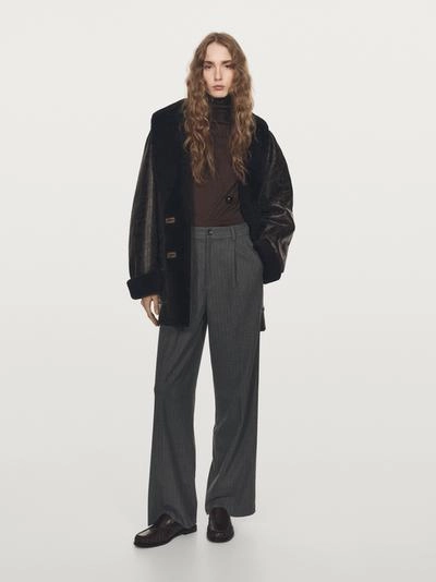 Широкие брюки в полоску- Заказать в России