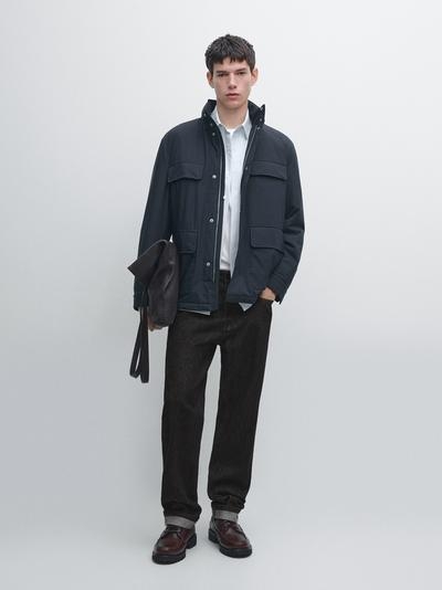 Massimo Dutti Пуховик с карманами и водоотталкивающей отделкой