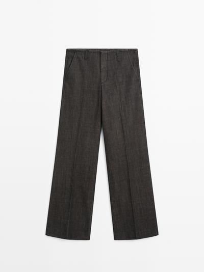 Massimo Dutti Джинсы с широкими штанинами и средней посадкой