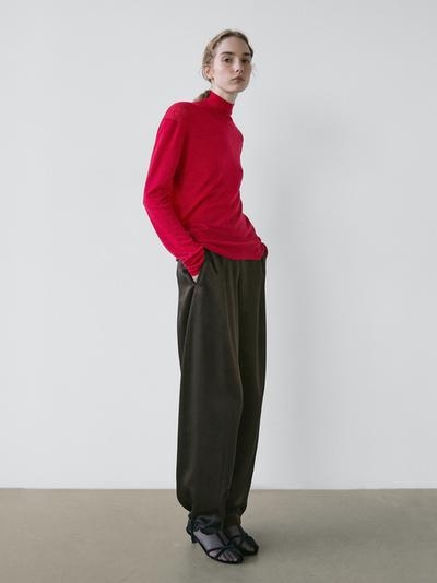 Massimo Dutti Свитер с высоким воротником PERKINS из 100% шерсти - STUDIO