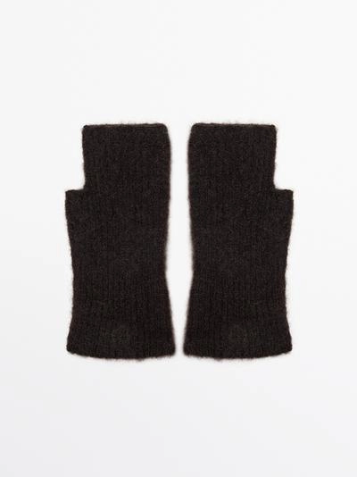 Варежки из альпаки- Заказать в России