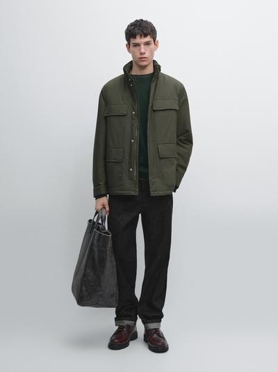 Massimo Dutti Пуховик с карманами и водоотталкивающей отделкой