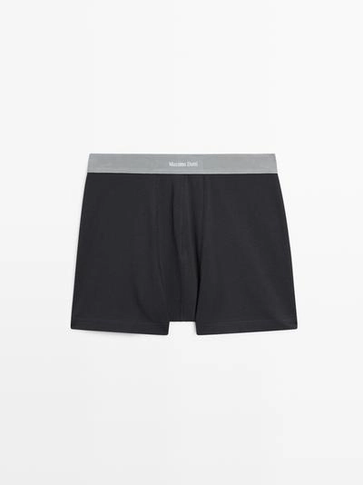 Трусы с логотипом на поясе