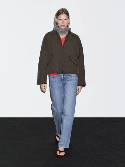 Куртка короткая водоотталкивающая с деталями из вельвета- Заказать в России