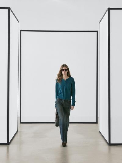 Massimo Dutti Кардиган из 100% шерсти с пуговицами в тон