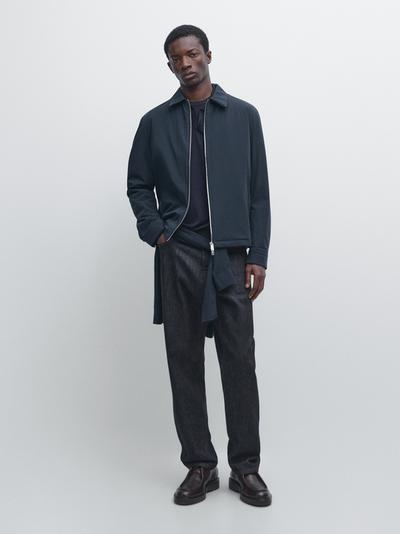 Massimo Dutti Куртка короткая с деталями кармана купить с доставкой.