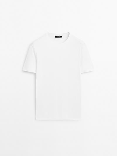 Massimo Dutti Футболка из 100% мерсеризованного хлопка