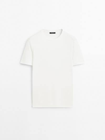 Massimo Dutti Футболка из 100% мерсеризованного хлопка