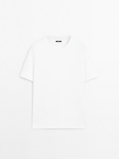 Massimo Dutti Футболка среднего веса из 100% хлопка