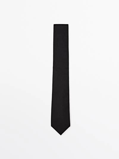 Галстук из твила с хлопком и шелком