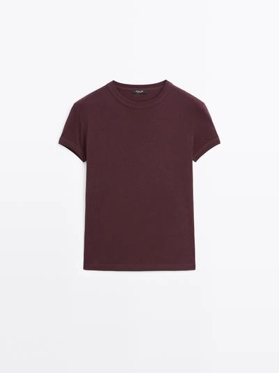 Футболка с короткими рукавами из 100% хлопка- Заказать в России