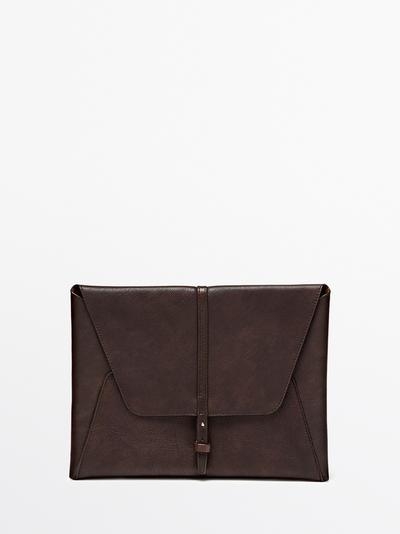 Massimo Dutti Кожаный чехол для IPAD из натуральной кожи