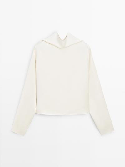 Massimo Dutti Блузка с V-образным вырезом - STUDIO