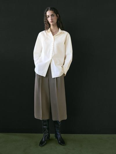 Massimo Dutti Рубашка из 100% хлопка с пуговицами