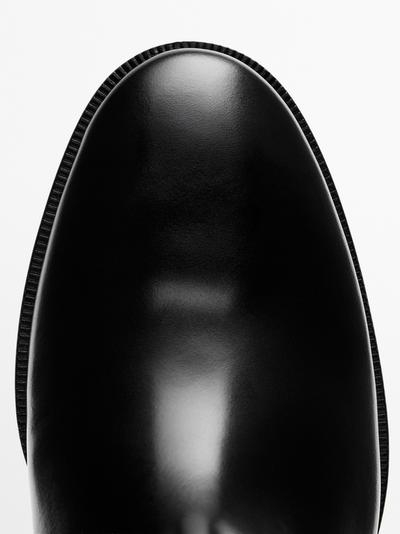 Massimo Dutti Кожаные сапоги для верховой езды купить с доставкой.