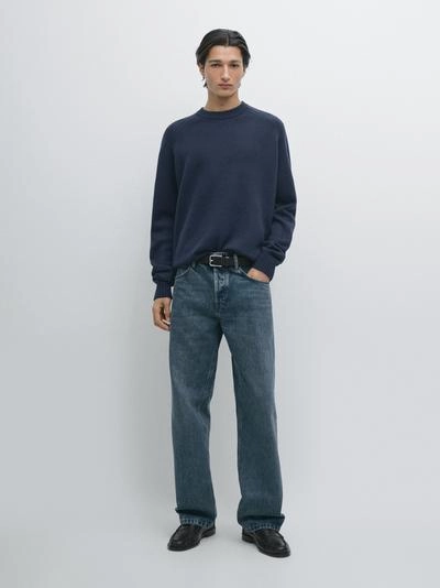 Свитер с рукавами реглан из 100% шерсти- Заказать в России