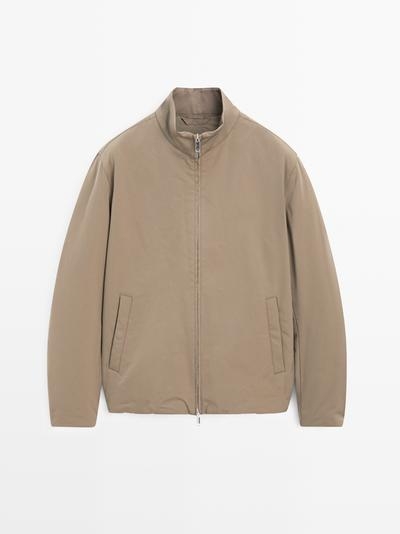 Massimo Dutti Пуховик с водоотталкивающей пропиткой и высоким воротником