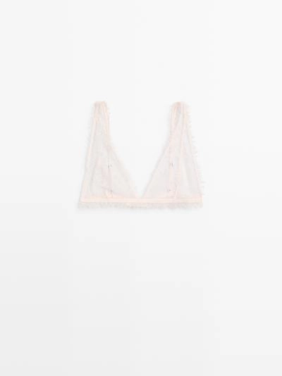 Кружевной лиф с эффектом потертости- Заказать в России