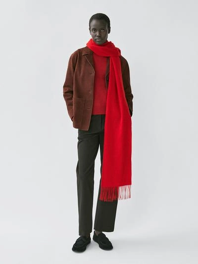 Шарф из 100% кашемира с кисточками- Заказать в России