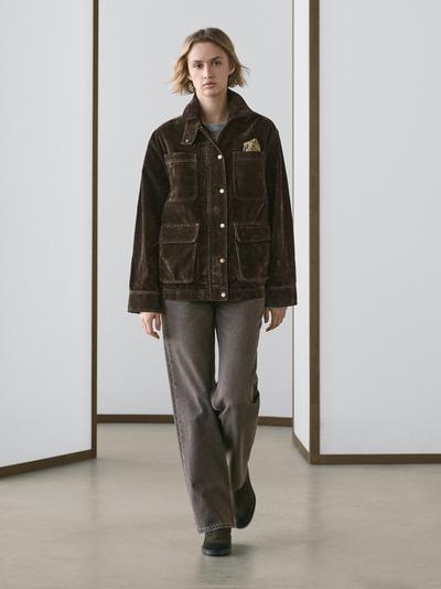 Massimo Dutti Джинсовая куртка с деталями воротника купить с доставкой.