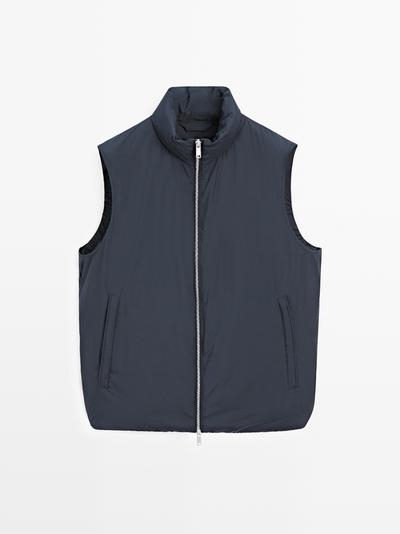Massimo Dutti Пуховик без рукавов из ветрозащитного экстра-легкого материала