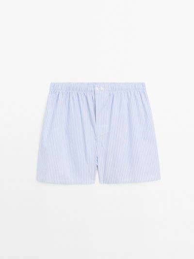 Massimo Dutti 100% хлопковые полосатые боксеры