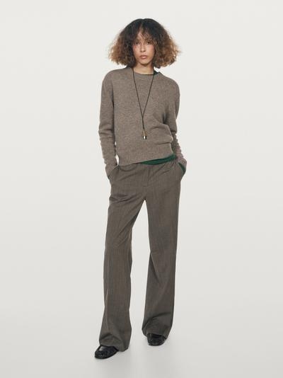 Massimo Dutti Свитер с круглым вырезом из шерстяной смеси